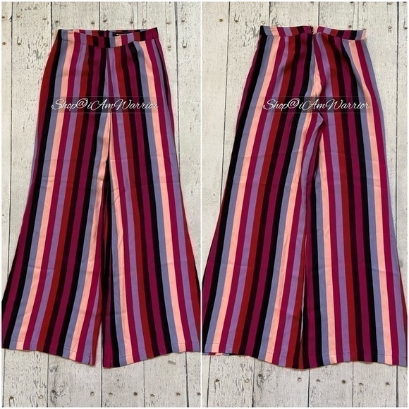Reformation striped high rise wide leg pants *shop@iamwarrior - Picture 3 of 8